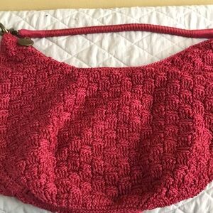 The sack bag very pretty red color in good condition